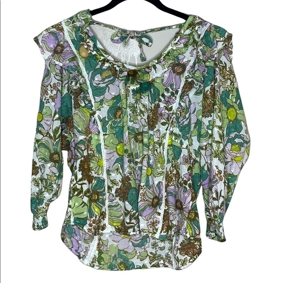 ANTHROPOLOGIE Floral Regan Blouse - Picture 3 of 4